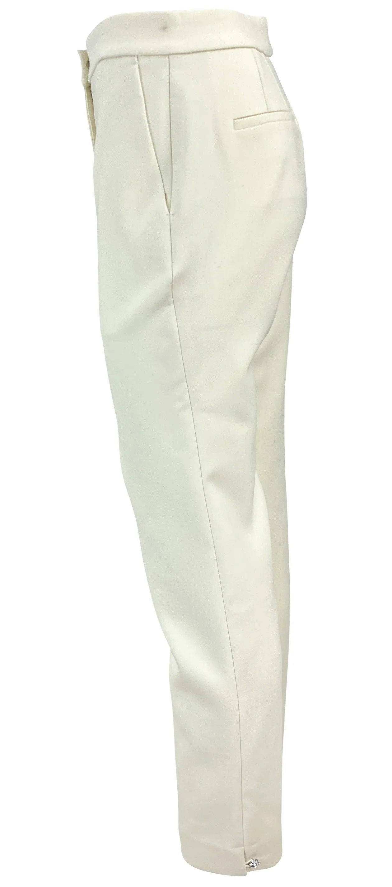 Adam Lippes Harper Pants in Cream