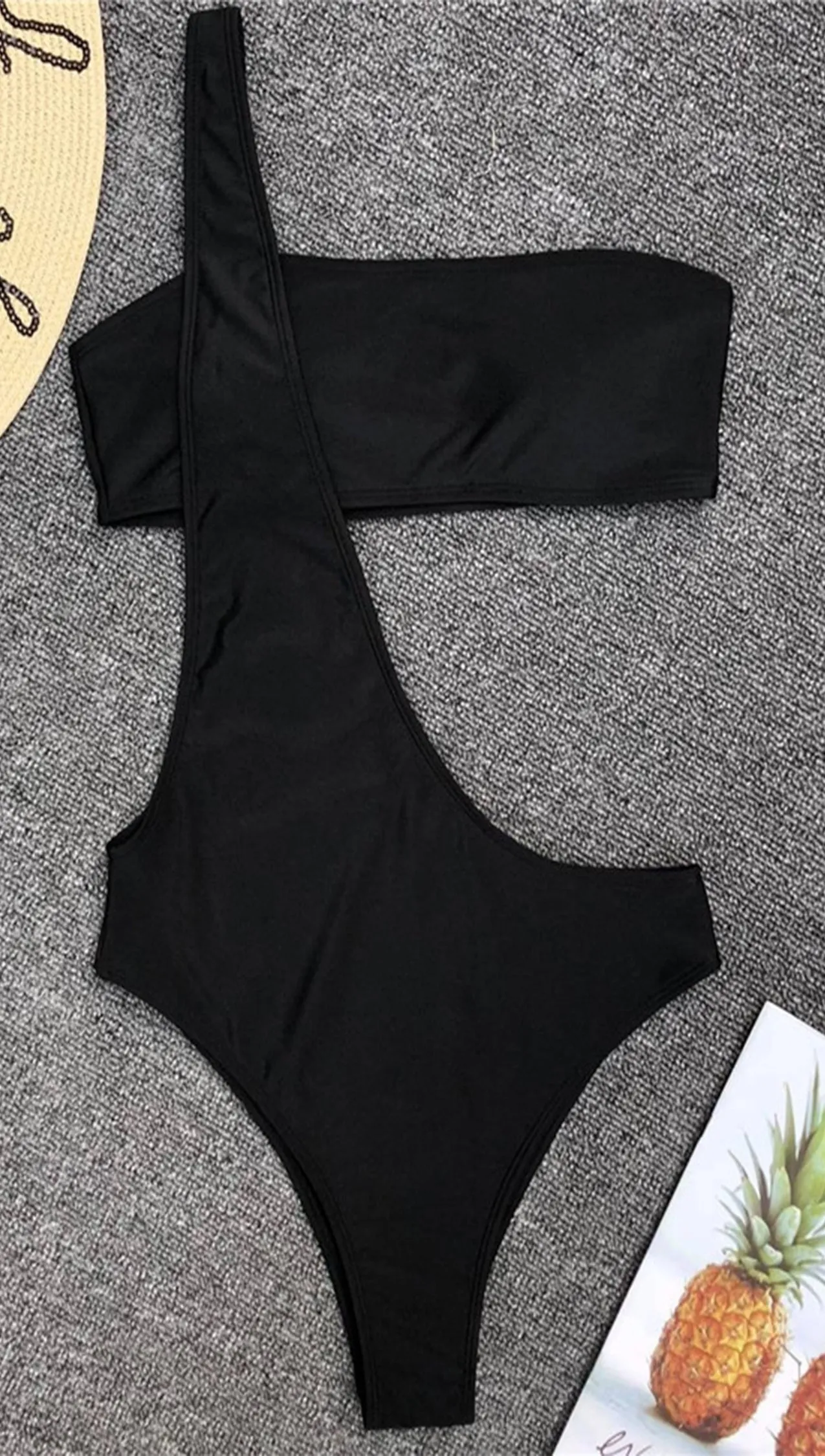 Alandra One Shoulder Asymmetrical Monokini