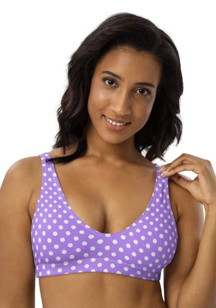All-Over Print Recycled Padded Bikini Top