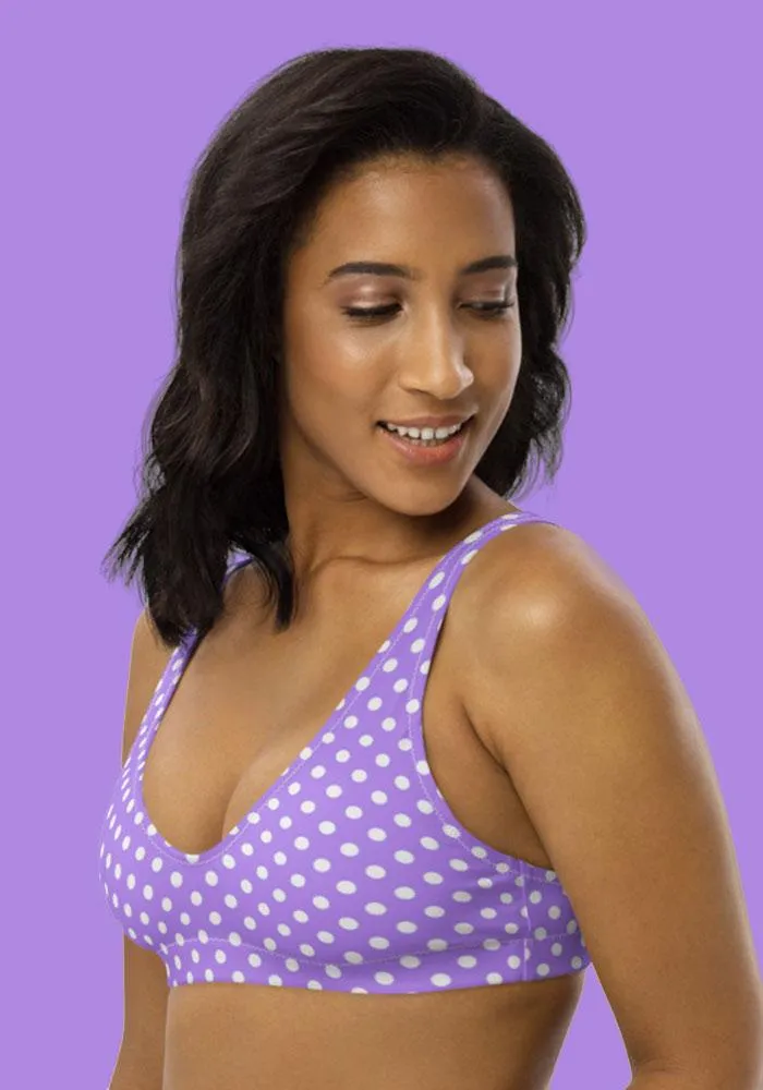 All-Over Print Recycled Padded Bikini Top