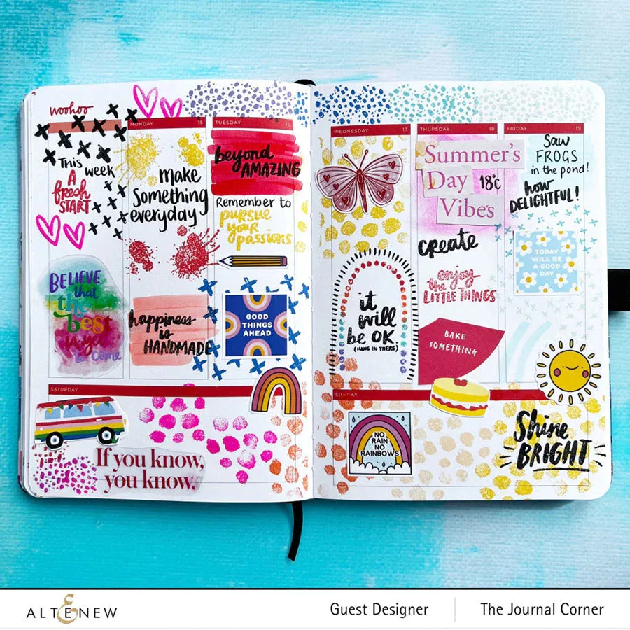 Altenew x Amy Tangerine Summer Sunrise Fresh Dye Ink 6 Mini Cube Set