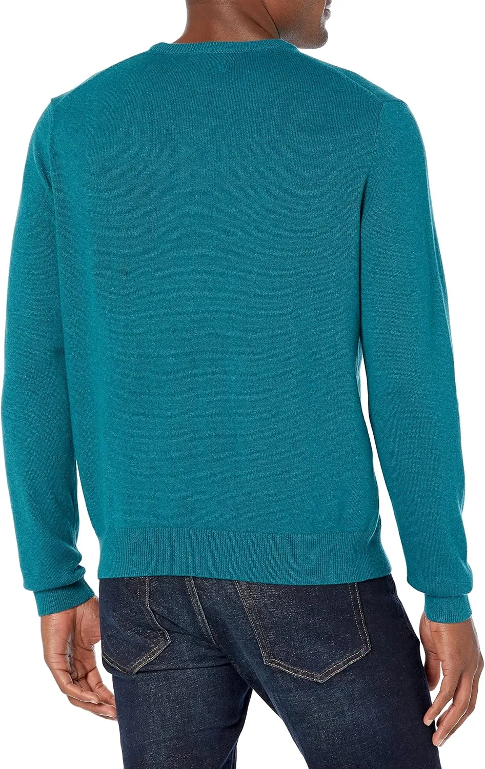 Amazon Essentials Men's Long-Sleeve Crewneck Sweater, 100% Cotton, Big & Tall Options Available