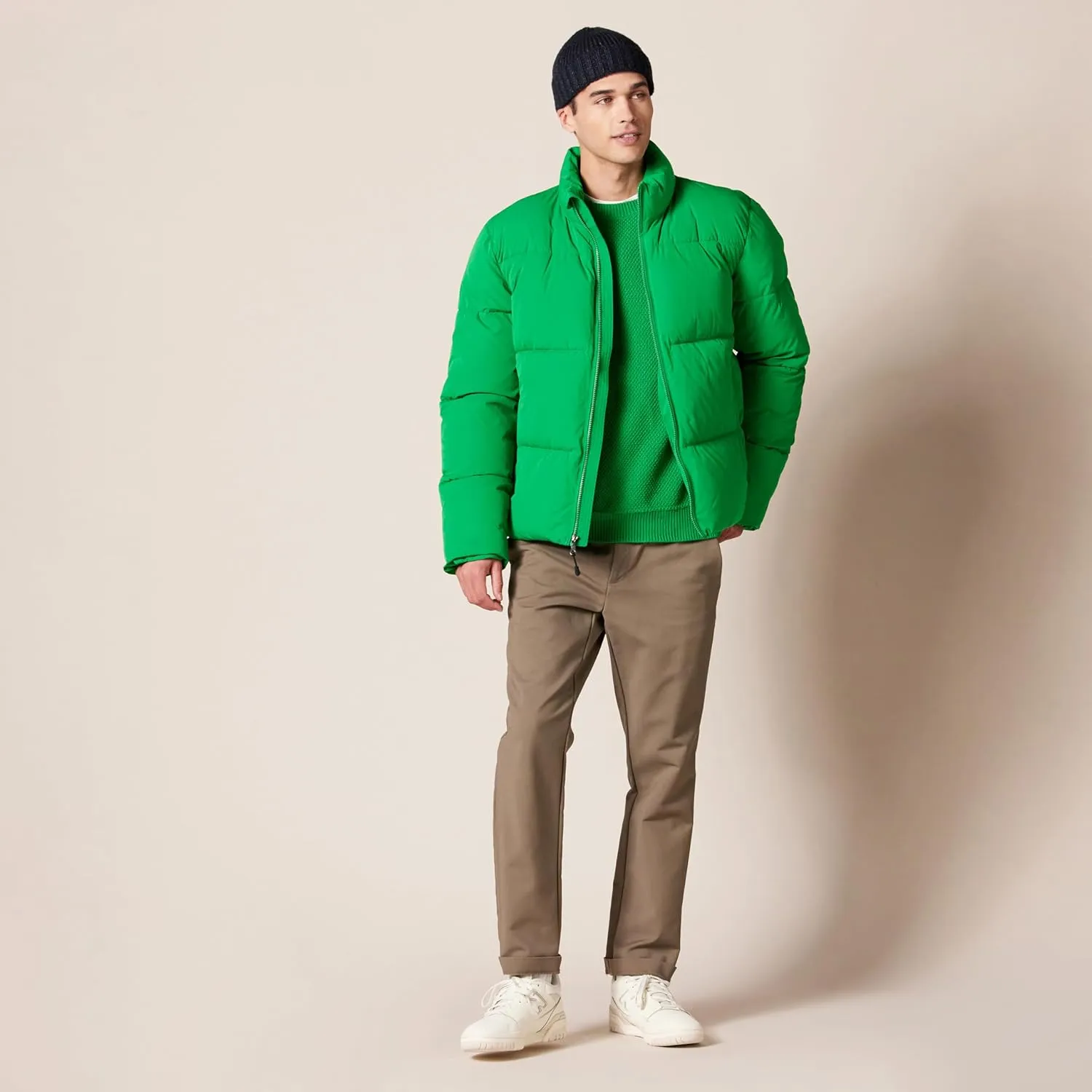 Amazon Essentials Men's Mock Neck Heavyweight Puffer Coat (Available in Big & Tall)