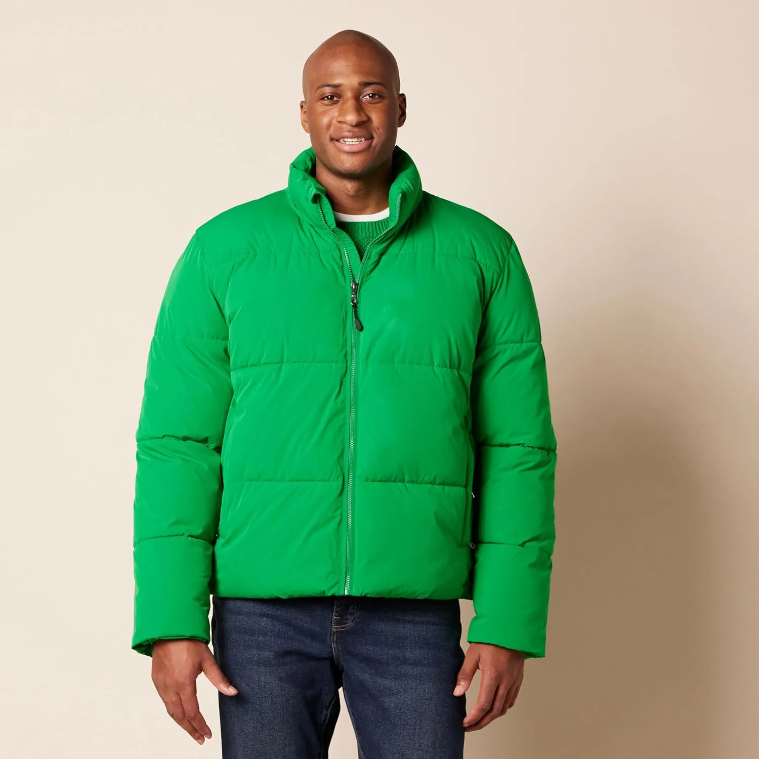 Amazon Essentials Men's Mock Neck Heavyweight Puffer Coat (Available in Big & Tall)