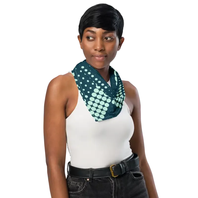 Amp Up with a Sustainable Green Checkered Polyester Bandana