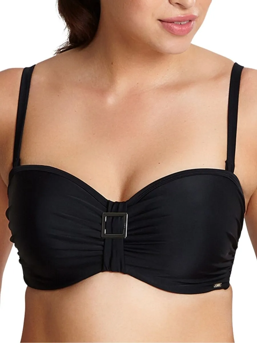 Anya Bandeau Bikini Top - Black