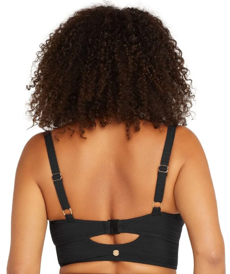 Artesands Aria Cezanne D-E Cup Midriff Underwire Bikini Top - Black