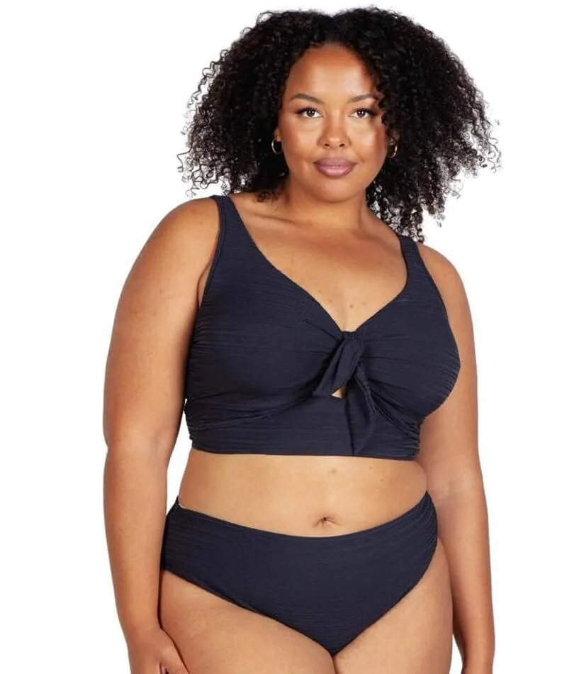 Artesands Aria Cezanne D-E Cup Midriff Underwire Bikini Top - Black
