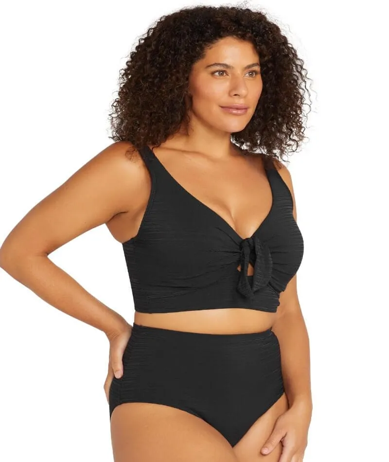 Artesands Aria Cezanne D-E Cup Midriff Underwire Bikini Top - Black