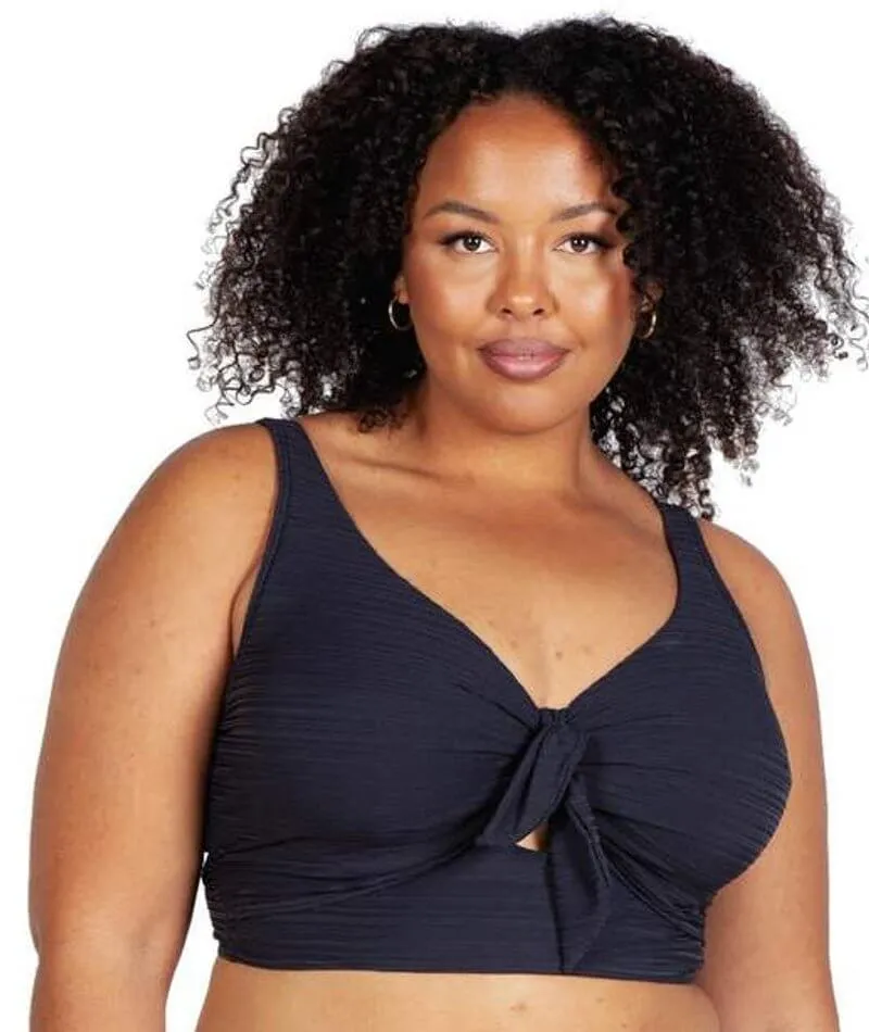 Artesands Aria Cezanne D-E Cup Midriff Underwire Bikini Top - Black