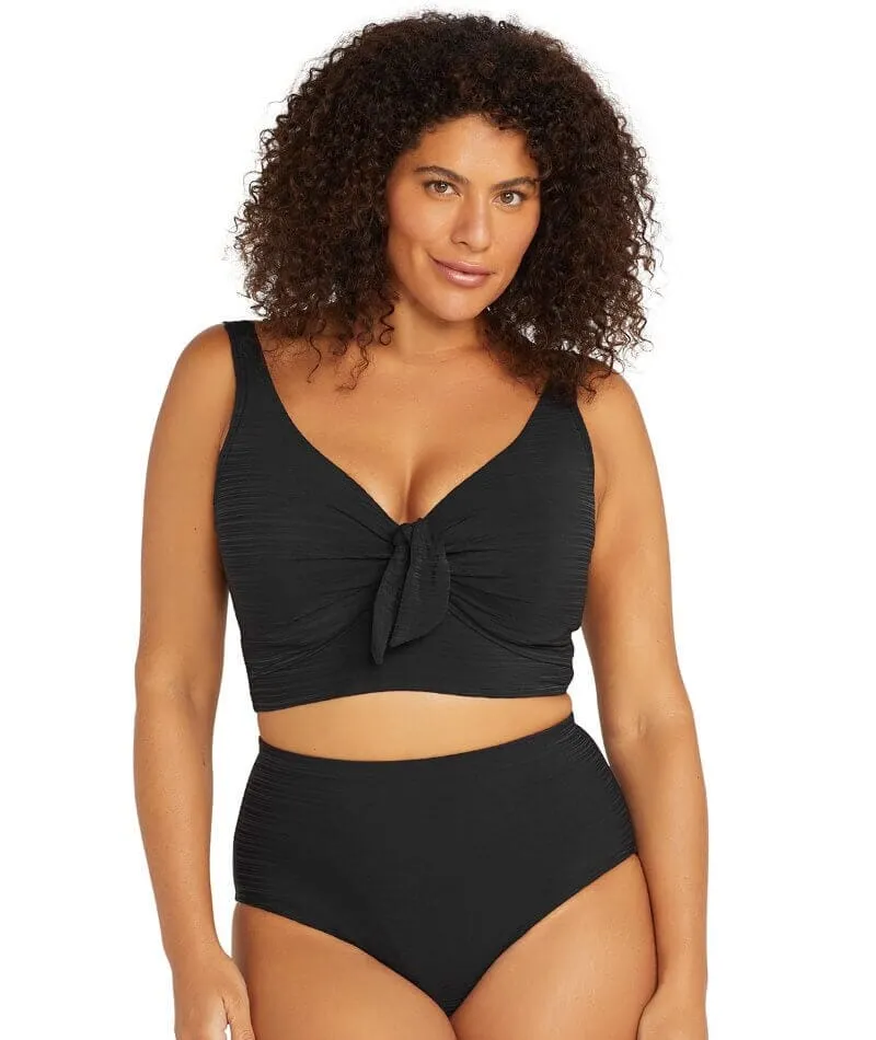 Artesands Aria Cezanne D-E Cup Midriff Underwire Bikini Top - Black