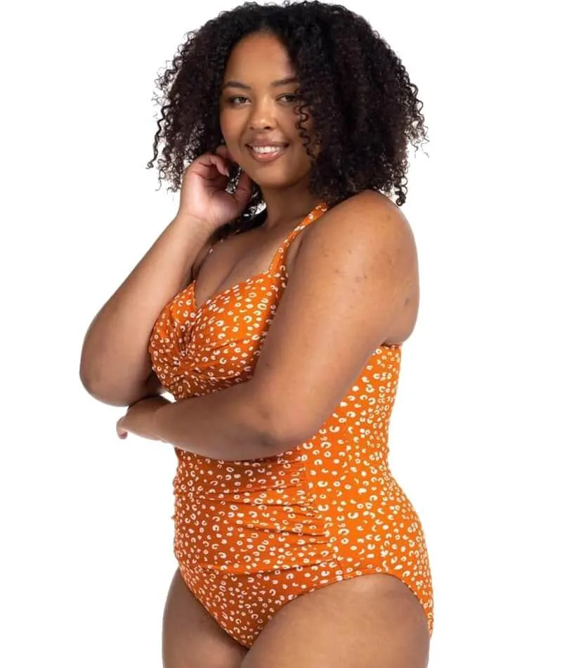 Artesands Che'tah Botticelli Twist Front C-DD Cup One Piece Swimsuit - Copper