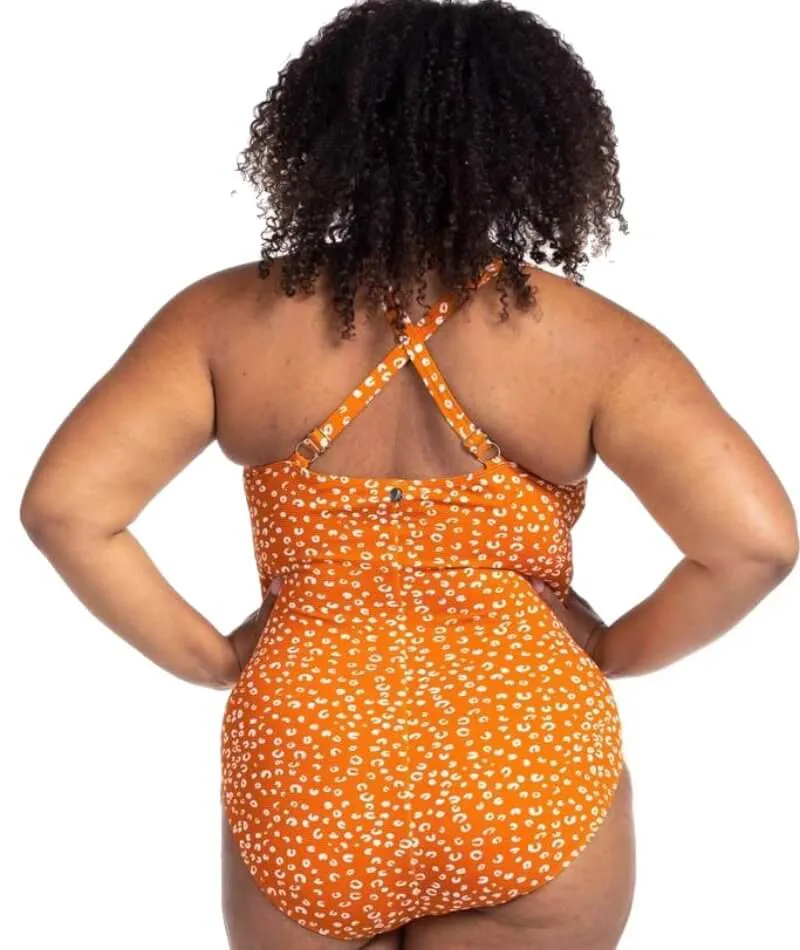Artesands Che'tah Botticelli Twist Front C-DD Cup One Piece Swimsuit - Copper