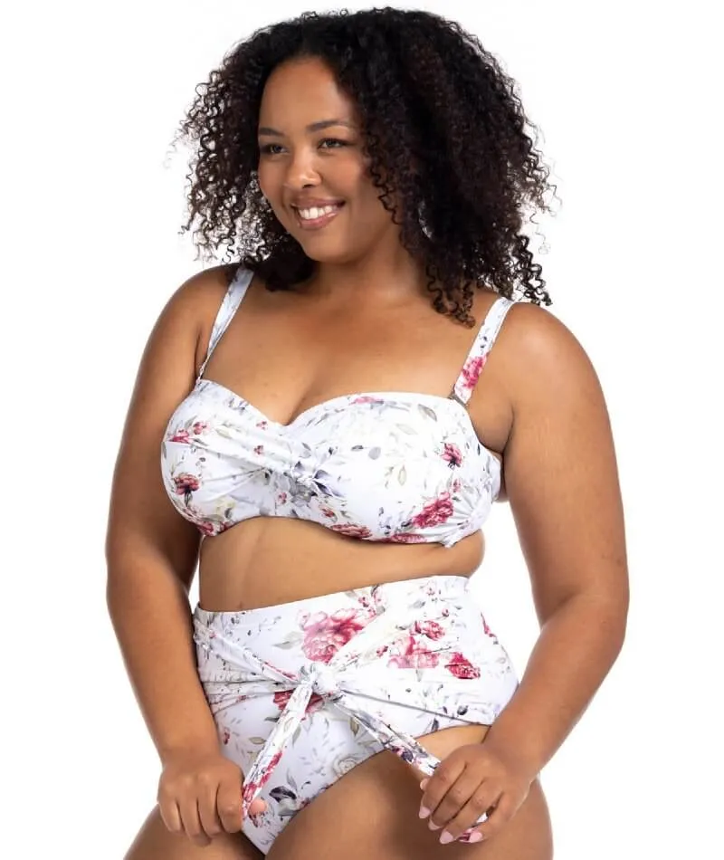 Artesands Clementine Hayes High Waist Swim Brief - White