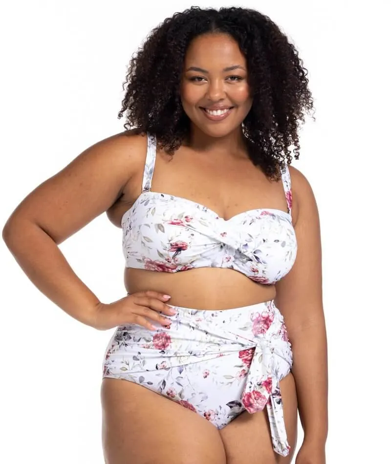 Artesands Clementine Hayes High Waist Swim Brief - White