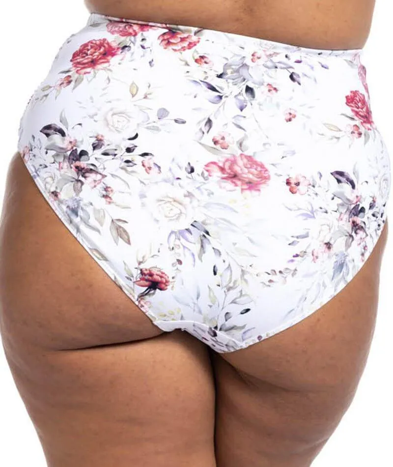 Artesands Clementine Hayes High Waist Swim Brief - White
