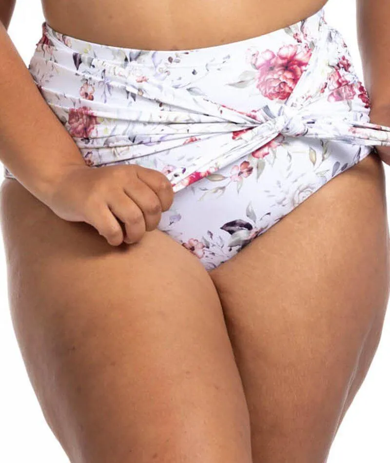 Artesands Clementine Hayes High Waist Swim Brief - White