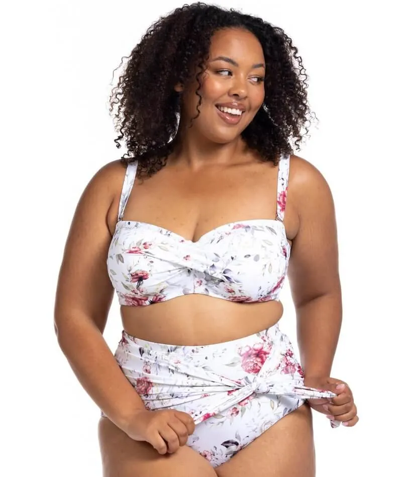 Artesands Clementine Hayes High Waist Swim Brief - White