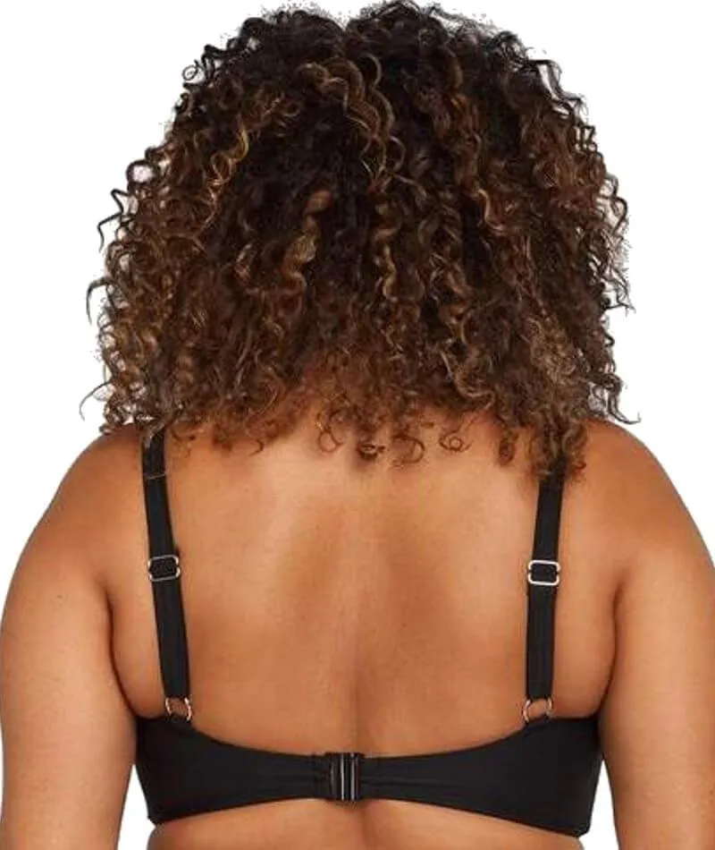 Artesands Hues Delacroix Cross Front D-G Cup Bikini Top - Black