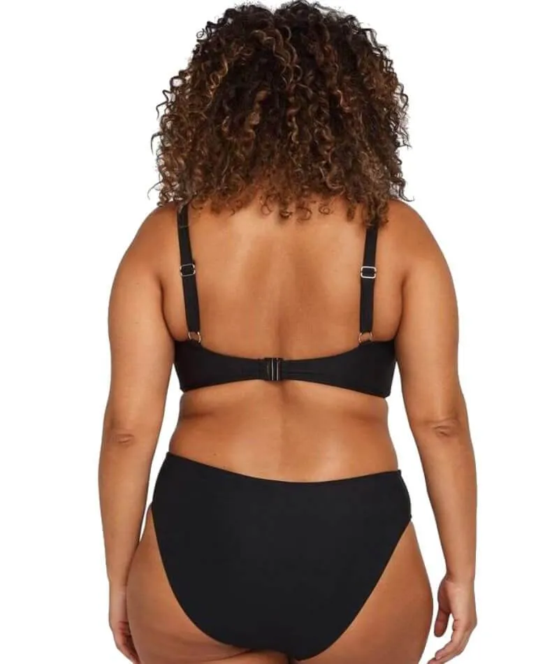 Artesands Hues Delacroix Cross Front D-G Cup Bikini Top - Black