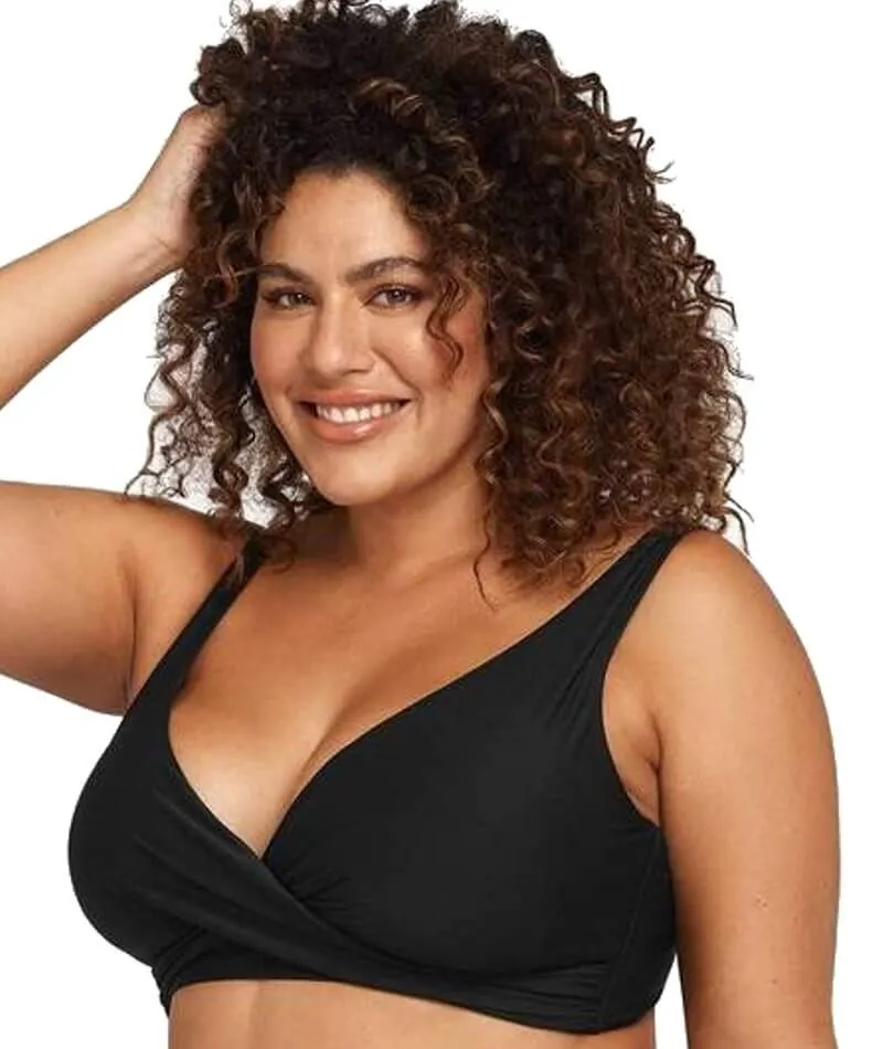 Artesands Hues Delacroix Cross Front D-G Cup Bikini Top - Black