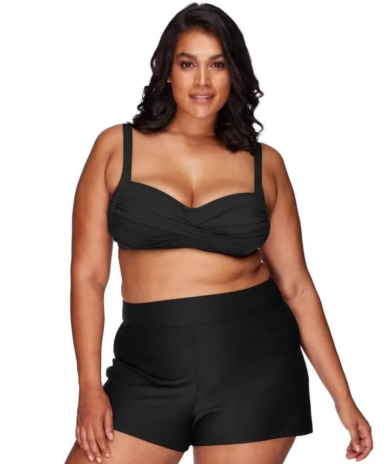 Artesands Hues High Waist Swim Short - Black