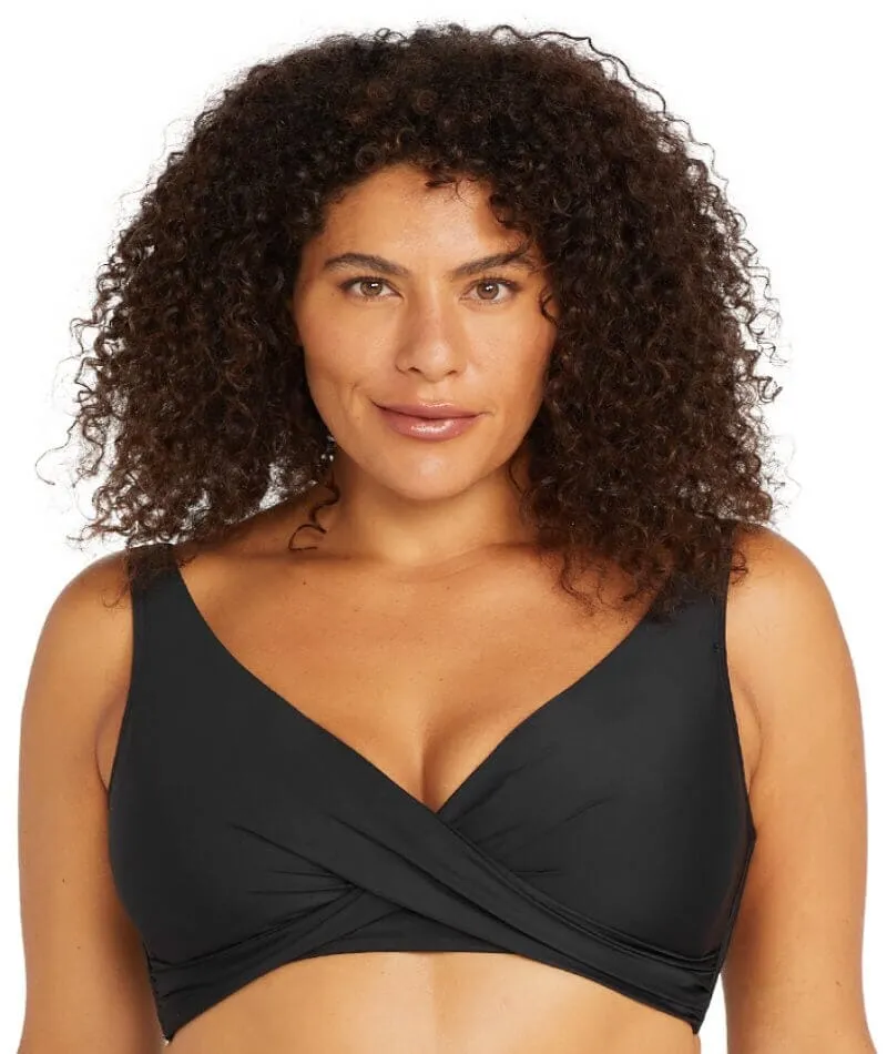 Artesands Recycled Hues Delacroix Cross Front D-G Cup Bikini Top - Black