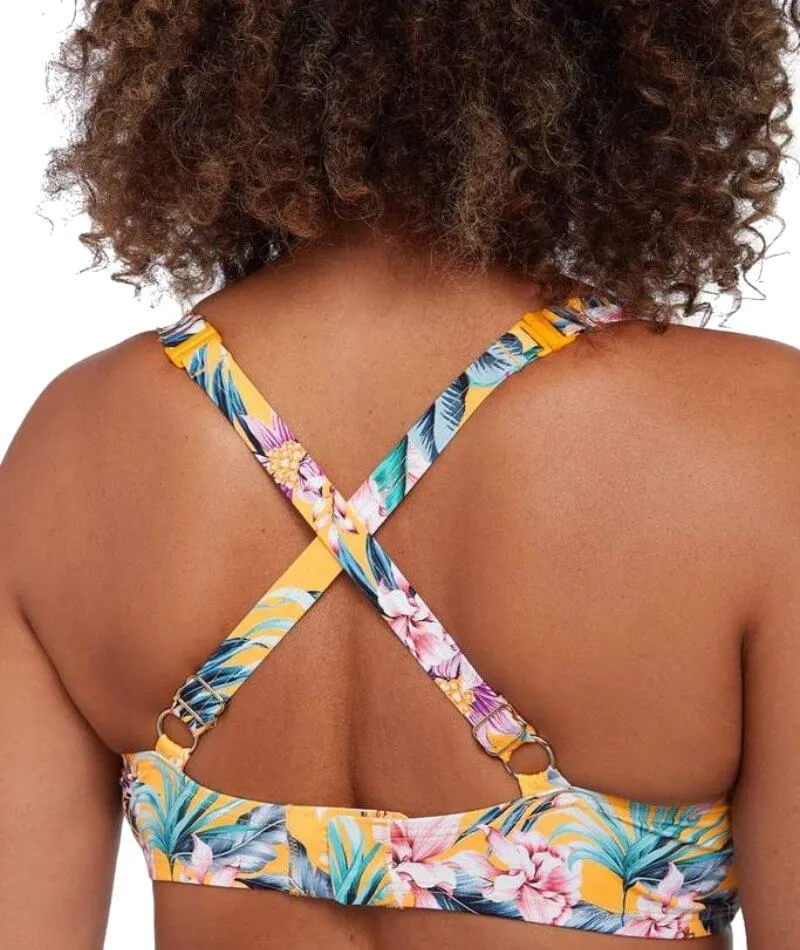 Artesands Tropo'logical Monet Soft Cup Underwire D-DD Cup Bikini Top - Yellow