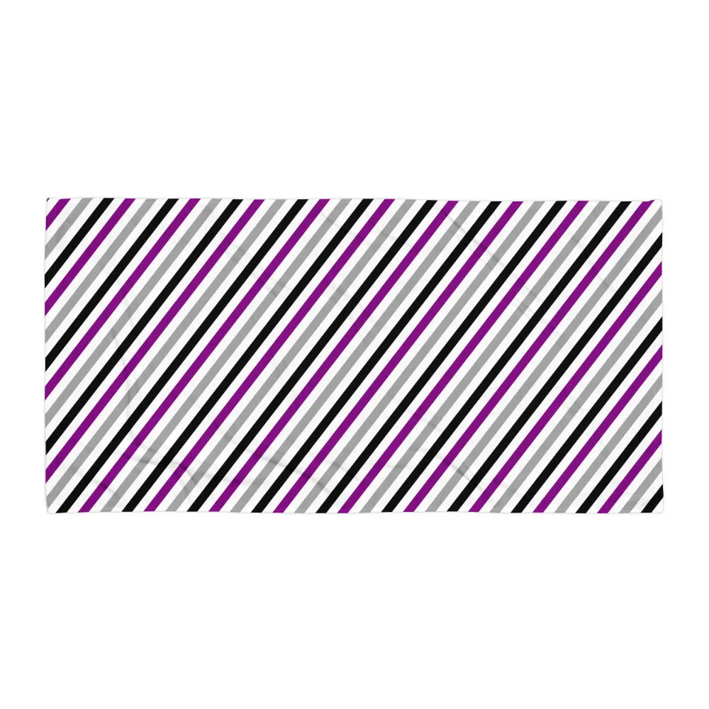 Asexual Stripe Beach Towel