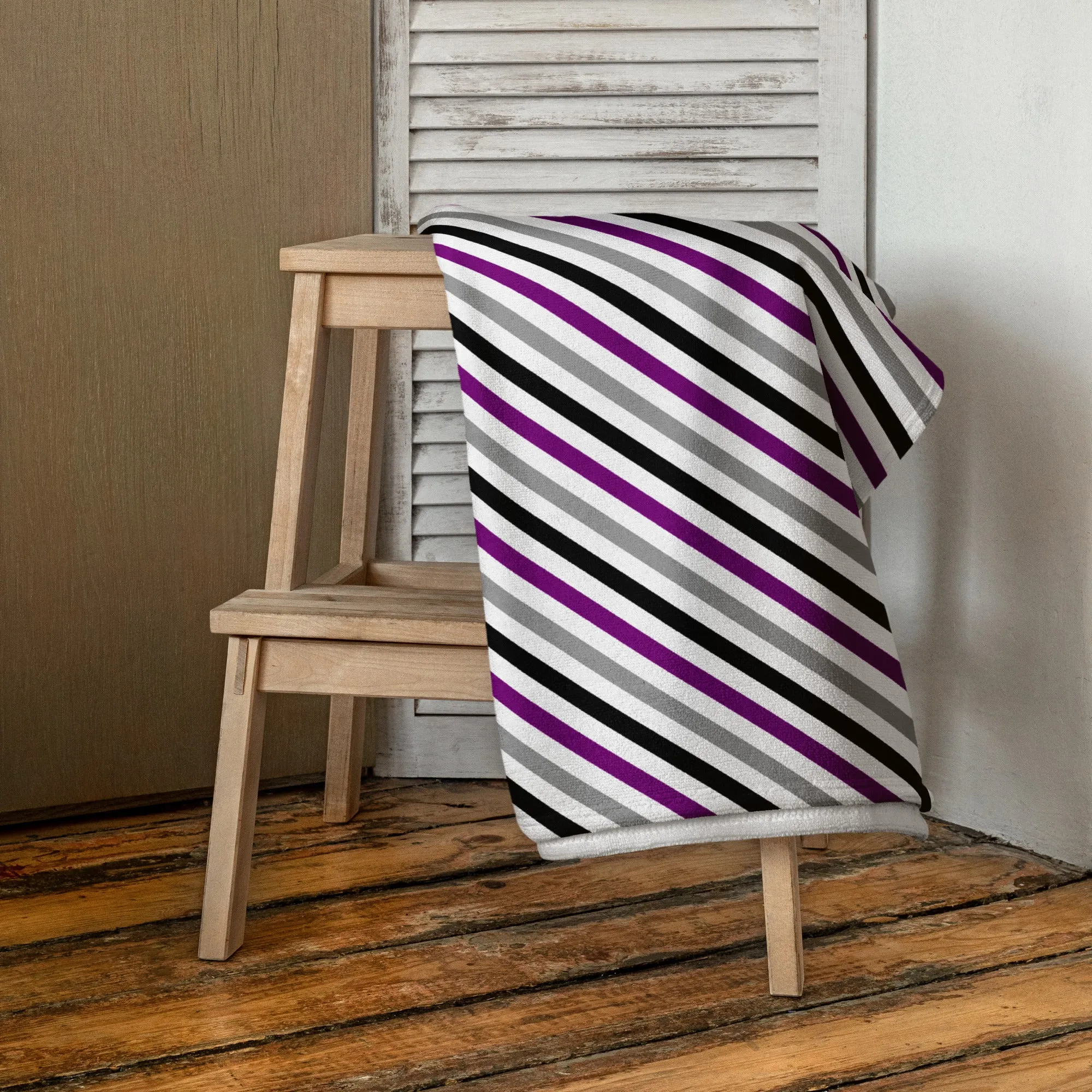Asexual Stripe Beach Towel