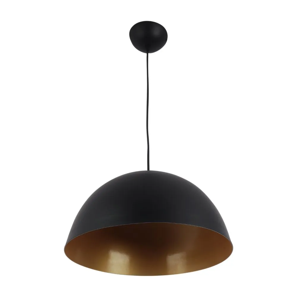 Balck Metal Single Hanging Light - GOLA-12-P5-BK-GD