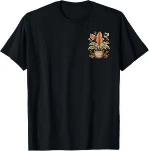 Boho Floral Pot Plant Intricate Botanical Nature Lover T-Shirt