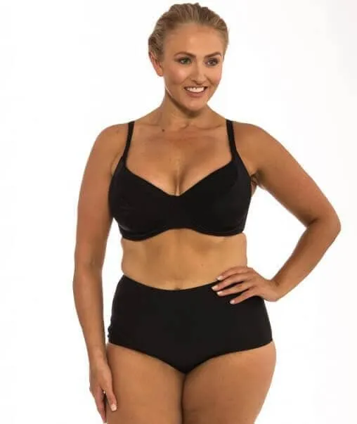 Capriosca  High Waist Pant No Tie - Black