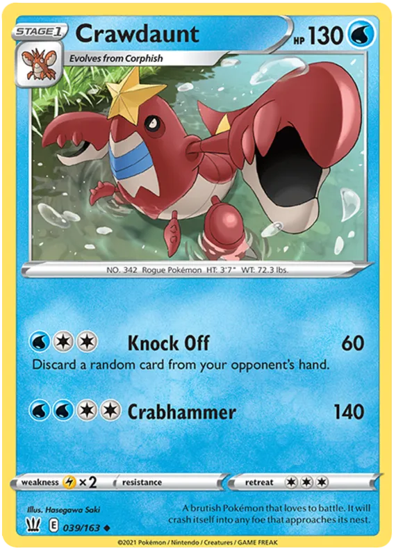 Crawdaunt (039/163) [Sword & Shield: Battle Styles]