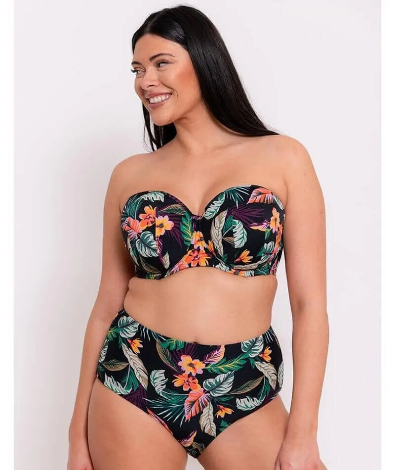 Curvy Kate Cuba Libre Bandeau Bikini Top - Print Mix