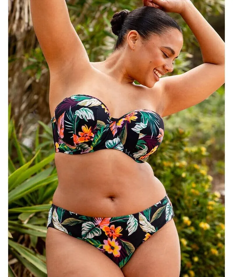Curvy Kate Cuba Libre Bandeau Bikini Top - Print Mix
