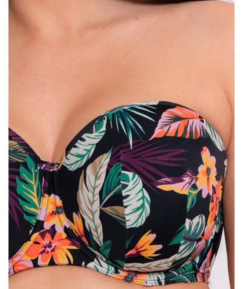 Curvy Kate Cuba Libre Bandeau Bikini Top - Print Mix