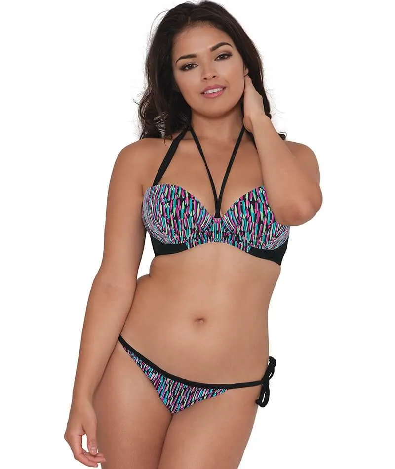 Curvy Kate Galaxy Plunge Bikini - Multi Print