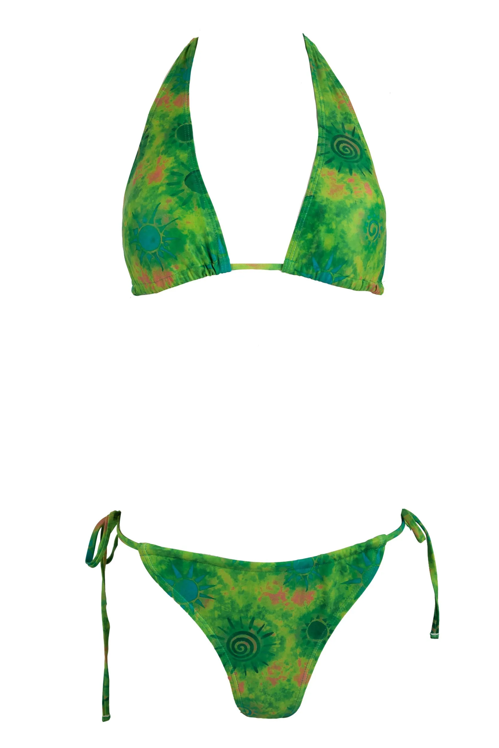 Daisy Street Batik Tie Dye Halter Neck Bikini Top