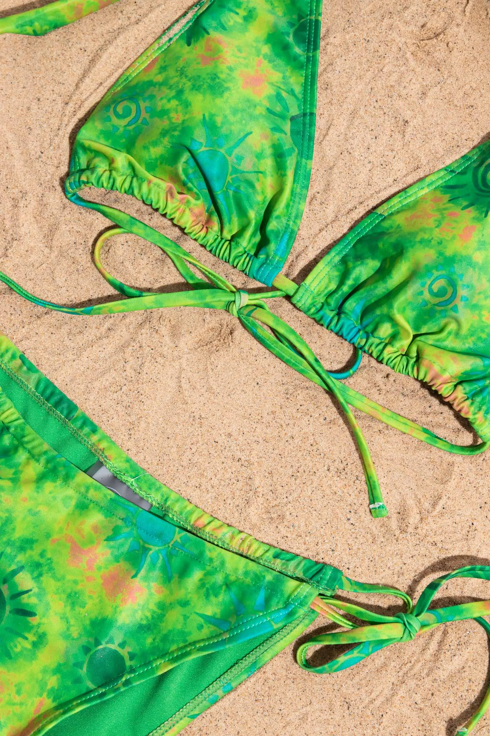 Daisy Street Batik Tie Dye Halter Neck Bikini Top