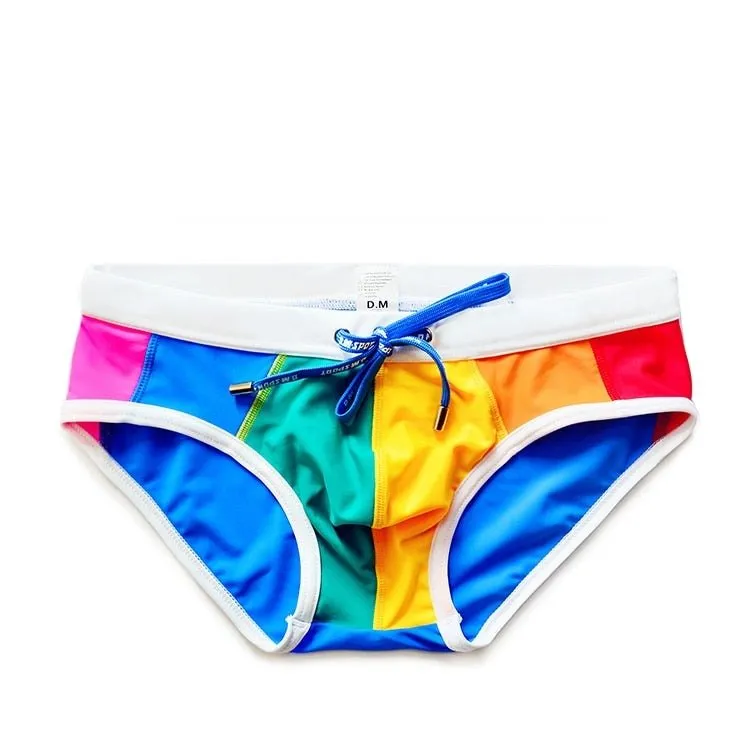 DM Bold Rainbow Swim Briefs