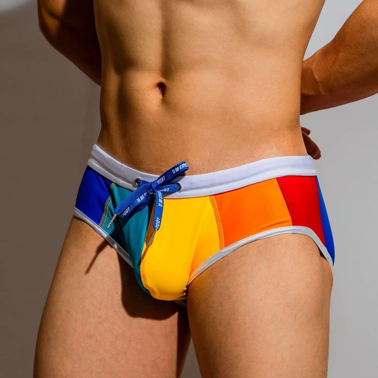 DM Bold Rainbow Swim Briefs