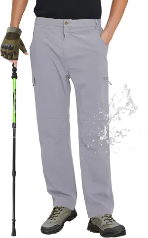 FEIXIANG Men's Cargo Pants Water Resistant Hiking Work Pants Multi Pockets Outdoor Tactical Pants for Men
