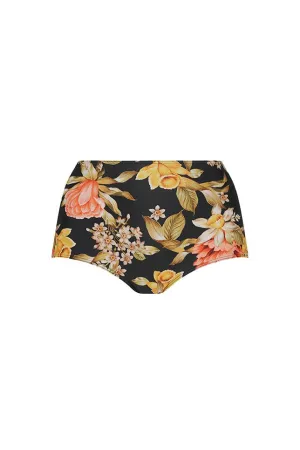 Frenchy Black High Waist Bikini Bottoms