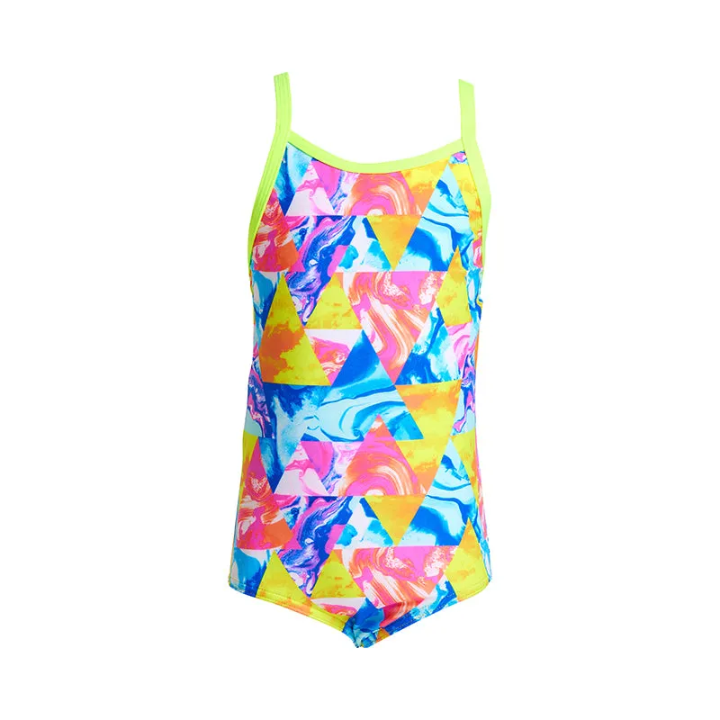 Funkita - Swirl Stopper - Toddler Girls Printed One Piece