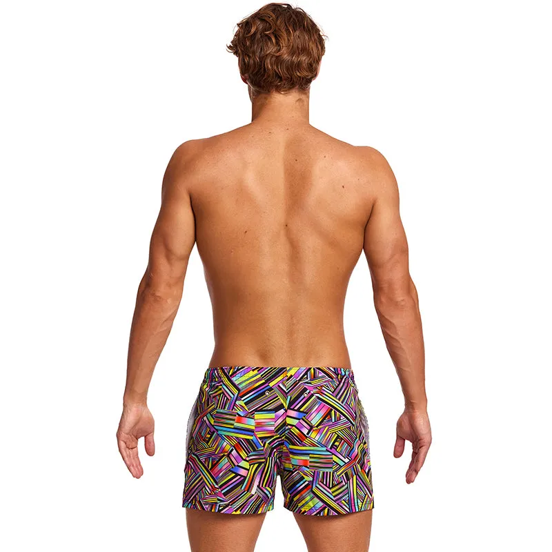 Funky Trunks - Strip Straps - Mens Shorty Shorts Short