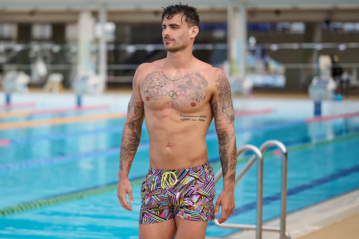 Funky Trunks - Strip Straps - Mens Shorty Shorts Short