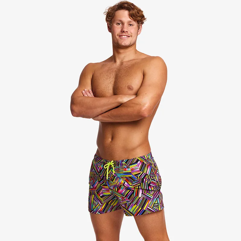 Funky Trunks - Strip Straps - Mens Shorty Shorts Short