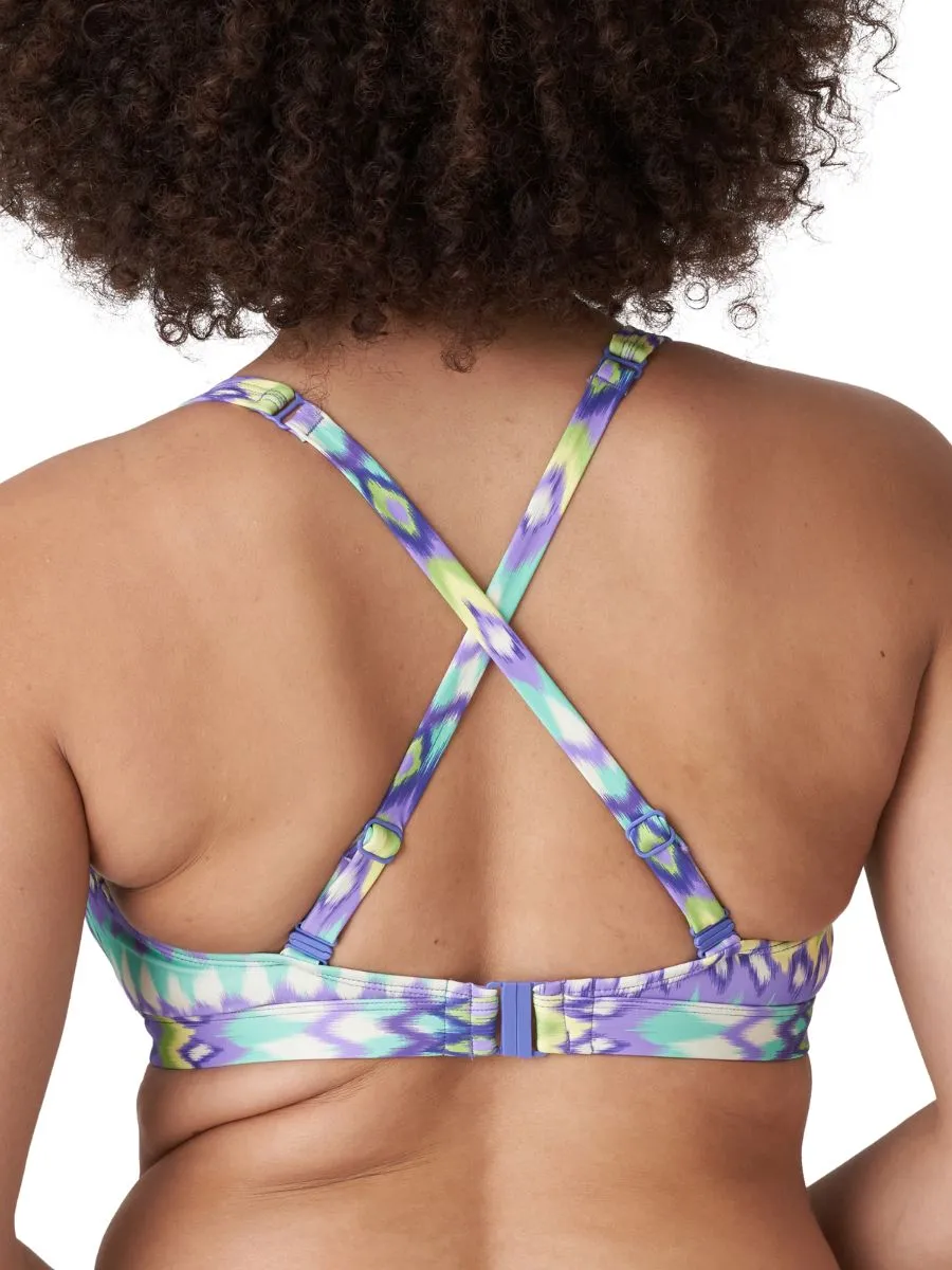 Holiday Plunge Bikini Top - Mezcalita Blue