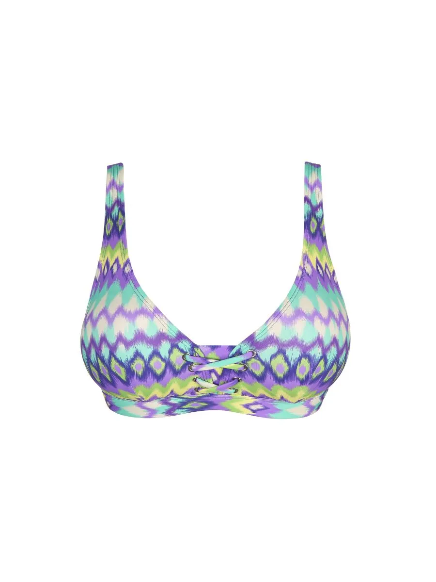 Holiday Plunge Bikini Top - Mezcalita Blue